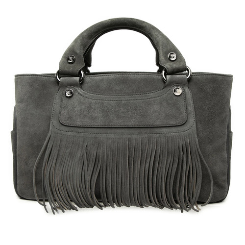 Celine daim boogie fringe sac - celine,
