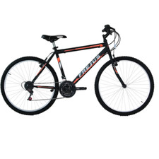 Vélo 24 MTB 18 Vitesses En Acier Noir Orange Pour Garçon Enfant GIRARDENGO
