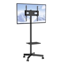 VEVOR Support TV sur Pied Chariot TV 23-60po Hauteur Réglable Max VESA 400x400mm