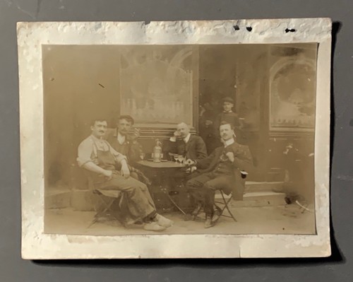 Photo ancienne sur carton cafe - sur,