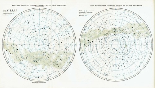 Carte des étoiles nord - carte,