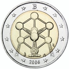 2 Euro Belgium 2006 * Renovation of the Atomium in Brussels * Unc