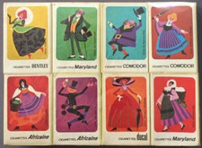 Lot of 8 "Cigarettes" Theme Matchboxes (Ba/93)