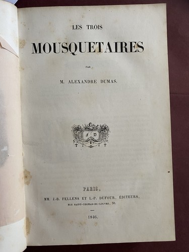 Livre ancien les trois - ancien,