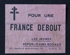 Political butterfly leaflet for a standing France! Young Social Republicans 6
