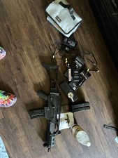 H&K G36C AEG Airsoft Rifle Black, Umarex Foldable, Electric + Other Airsoft Gear