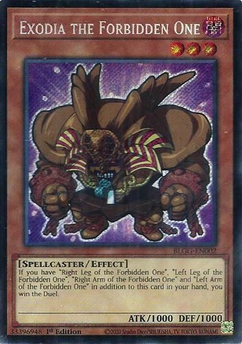 Exodia l interdit - yu-gi-oh!, l'interdit