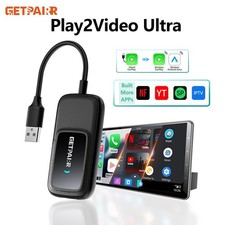 Getpairr Play2Video Ultra AIBox Wireless CarPlay/Android Auto Multimedia Adapter