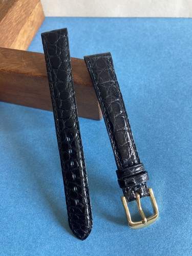 Bracelet montre cuir noir - bracelet,
