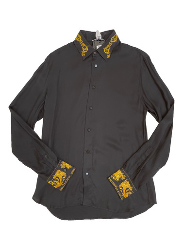 Chemise baroque versace noire - baroque,