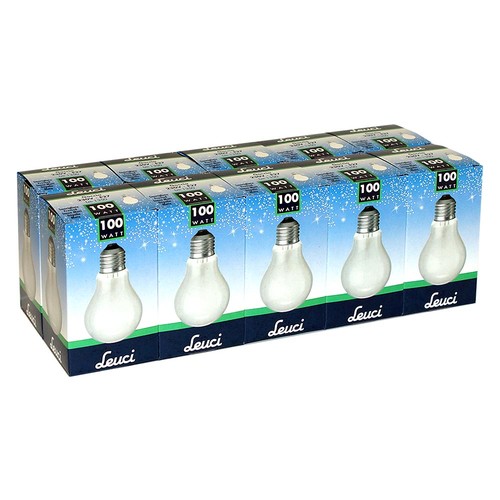 10x leuci ampoule - 100w, e27