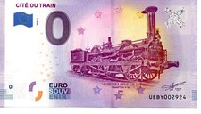 BILLET EURO SOUVENIR 0 EURO -68 : MULHOUSE  - Cité du Train 2020-2