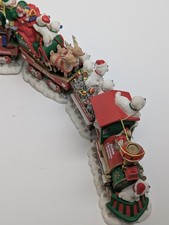 Danbury Mint Bichon Frise Christmas Express Train Set – 6-Piece Figurines