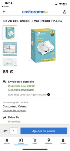 Kit cpl avec - kit, wifi