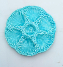 gien turquoise oyster plate