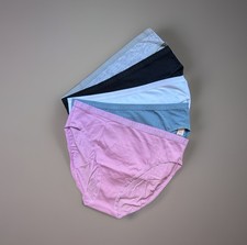 Lot 5 Victoria’s Secret sz M High Leg Brief Panty Cotton Underwear Bundle Pack