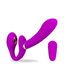 Strapon vibrant avec