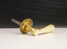 ▨ 6X6mm Ancienne Poignée,Béquille et Rosace de porte en Bronze perlé,Bec de Cane