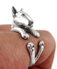 Bague Chien Bull Terrier En 3D