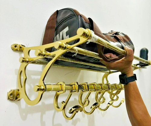 Porte manteau laiton - porte-manteau, en