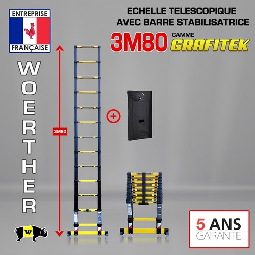 Echelle pliante 3m80 - , avec