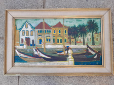 painting naive art artist woman painter Jeanne Langlois Bellot port Banyuls