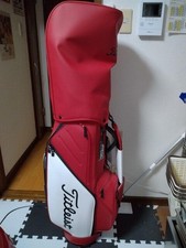 Titleist golf bag caddy bag Staff bag tour bag rare wine red japan used