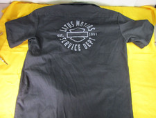 Harley Davidson Team Latus Motors Service Dept. Men's LG 7 Button Dickies Shirt