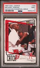 1997 UD Coll Choice Catch 23 Champion Drive #189 NBA Michael Jordan Bulls PSA 9