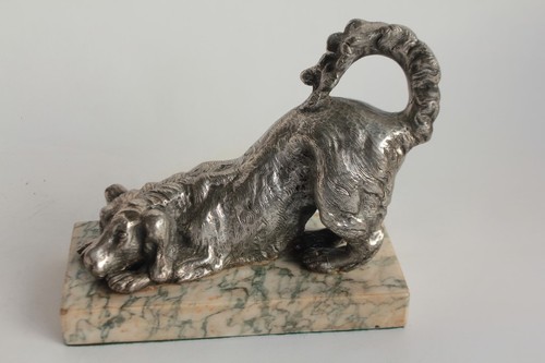 Sculpture chien chasse 1900 - de,