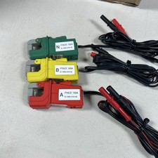 Set of (3x)  C-MAC M1 100AMP  AC Current Clamp Probes Câble 5ft E-1400-018-02