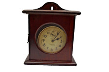 Américain Westclox Big Ben Vintage Radio-Réveil Avec en Bois Étui Collection Old