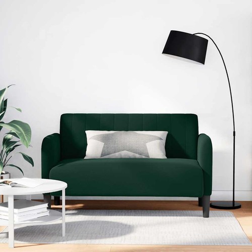 Canapé causeuse vert foncé