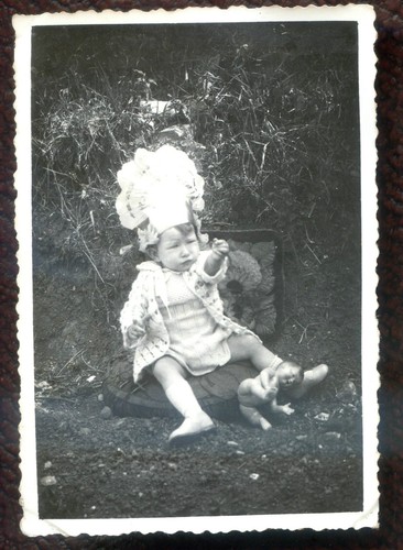 Antique photograph girl with - photograph.,
