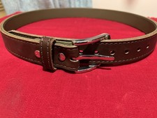 El Original Tejas Magpul Handmade Bullhide Reinforced Leather Gun Belt 36 Brown