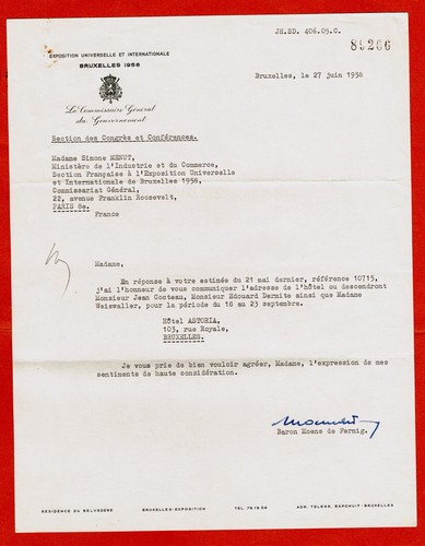 Cocteau baron g moens - n*53-[j.cocteau]-baron, g.moens