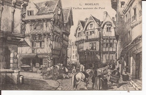 Cpa morlaix vieilles - 29,