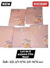 Lot De 5 Pyjama fille En Destockage