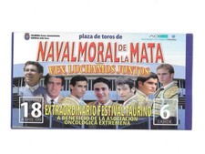 RARE / FLYER - BULL BULL BULL BULLFIGHT NAVALMORAL ARENA SPAIN 2009 TORO PUB 2 PARTS