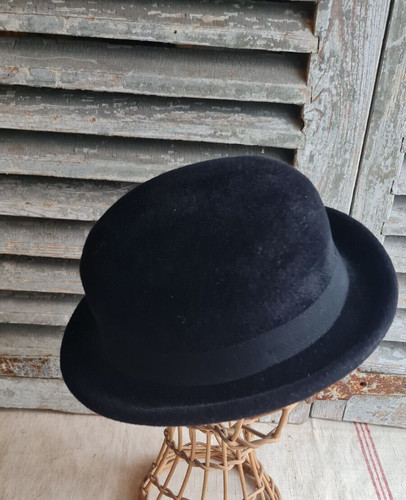 Ancien chapeau mixte noir tres - ancien,