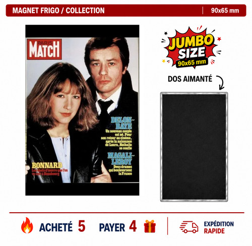 Magnet frigo alain delon v10 - delon,