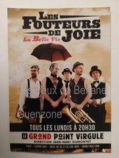 LES FOUTEURS DE JOIE LA BELLE VIE CONCERT LARGE COMMA postcard  