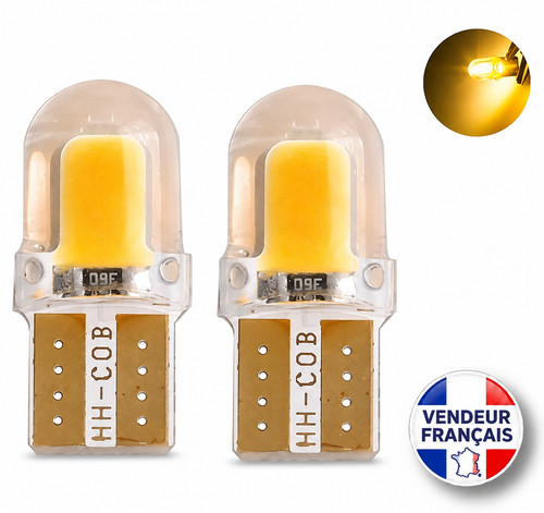 Ampoules t10 led w5w cob - w5w,
