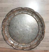 Ancien plateau de service rond