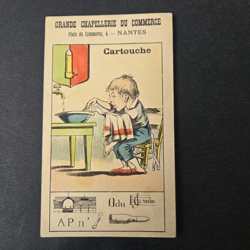 Chromo ancien enigme jeu - chromo,