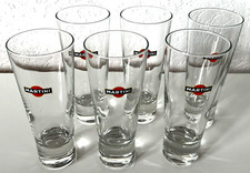 MARTINI Lot 6 Glasses Flared Advertising Bar & Bistro France 16.5 cm Bar Glass