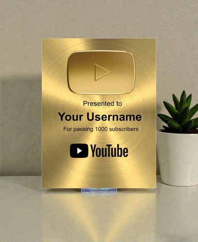Youtube gold customized play - gold,