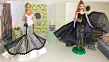 BARBIE Harley Davidson Barbie Rousse GOLD Label Bob Mackie Relookées MATTEL