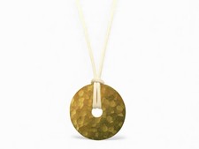COLLIER DINH VAN PENDENTIF PI 40 MM OR JAUNE 24K MARTELE PENDANT NECKLACE 5500€