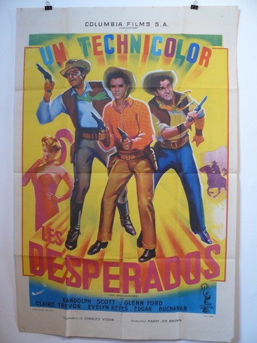 Les desperados affiche western - affiche,
